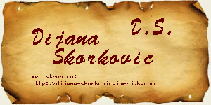Dijana Skorković vizit kartica